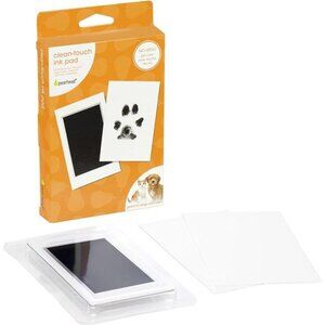 Pearhead S/M Paw Print Clean Touch Ink Pad, Dog or Cat Pet Owner Keepsake,